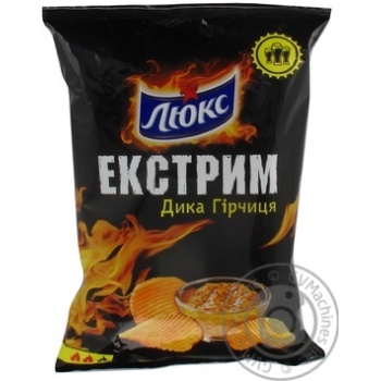 Чипсы Люкс Экстрим со вкусом горчицы 140г Украина - купить, цены на - фото 3