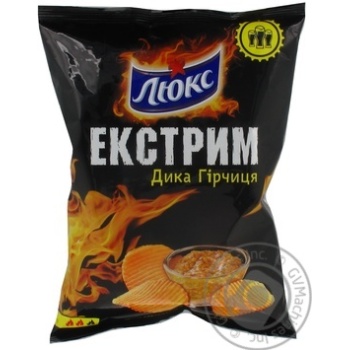 Чипсы Люкс Экстрим со вкусом горчицы 80г Украина - купить, цены на - фото 2