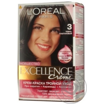 Фарба дволосся Loreal EXELLENCE №3 купить, цены на МегаМаркет - фото 2