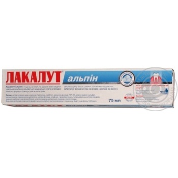 Toothpaste Lacalut Alpin 75ml - buy, prices for MegaMarket - photo 2