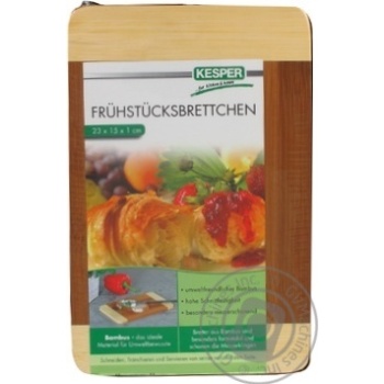 Kesper Bamboo Two-Color Cooking Board For Cutting 23x15x1cm - buy, prices for NOVUS - photo 3