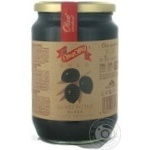 olive Diva oliva black pitted 340g glass jar