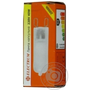 Bulb Electrum g9 40w 230v - buy, prices for MegaMarket - photo 1