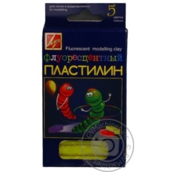 Пластилін флуорисцентний Промінь 5 кольорів арт.12С 764-08 х30 купить, цены на МегаМаркет - фото 2