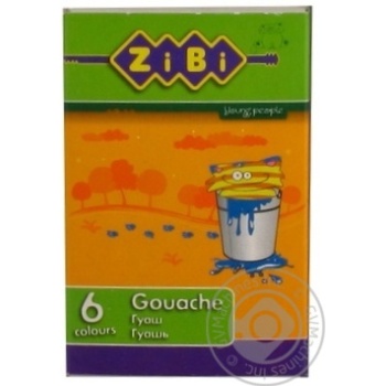 ZiBi Gouache Paints 6 Colors 10ml - buy, prices for MegaMarket - photo 4