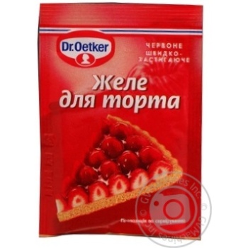 Желе Dr.Oetker для торта червоне 8г купити, ціни на МегаМаркет - фото 3