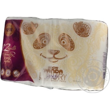 Toilet paper Snizhna panda 12pcs - buy, prices for MegaMarket - photo 1