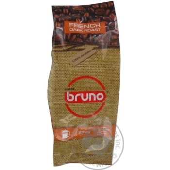 Fresh roasted coffee beans Bruno French Dark Roast 100% Arabica 250g Ukraine - buy, prices for NOVUS - photo 2