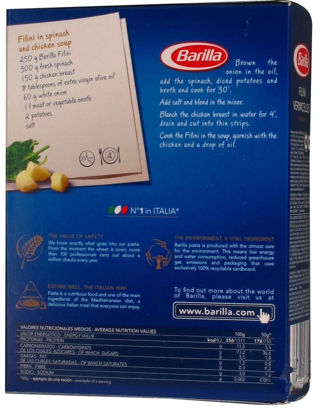 

Макаронные изделия Barilla Filini 500г