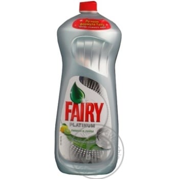 Washing Up Liquid Fairy Platinum Lemon and Lime 960ml - buy, prices for - photo 3