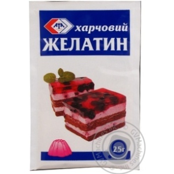 Желатин АТА харчовий 25г х40 купити, ціни на МегаМаркет - фото 1