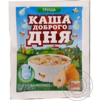 Каша вівсяна Амо Каша Доброго Дня з грушею миттєвого приготування 40г Україна - купити, ціни на - фото 4