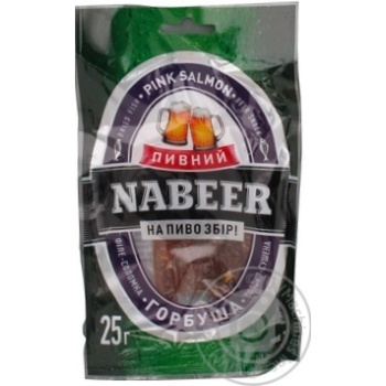 Горбуша Nabeer Пивний солоно-сушена 25г купити, ціни на МегаМаркет - фото 5