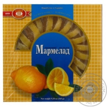 Мармелад ХБФ Бісквіт-Шоколад Лимонні дольки 265г купити, ціни на МегаМаркет - фото 1