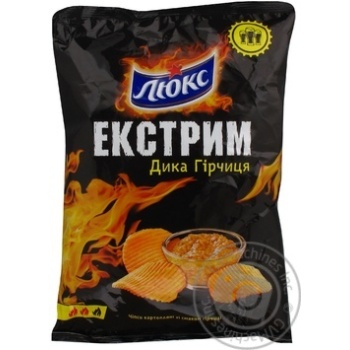 Чипсы Люкс Экстрим со вкусом горчицы 140г Украина - купить, цены на - фото 4