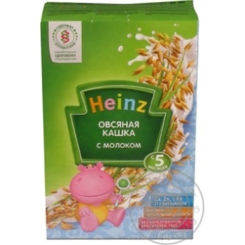 Каша дитяча Хайнц Вівсяна Кашка з молоком з 5 місяців 250г Німеччина