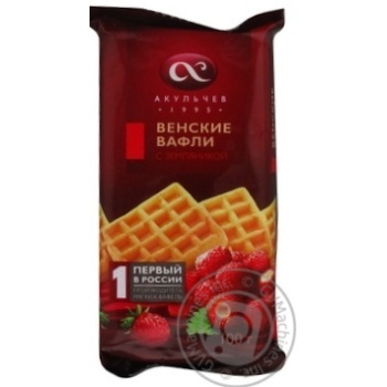 waffles alkuchev wild strawberry 100g - buy, prices for - photo 1