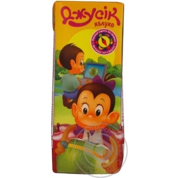 Clarified pasteurized nectar Jusik apple for children tetra pak 200ml Ukraine - buy, prices for NOVUS - photo 1