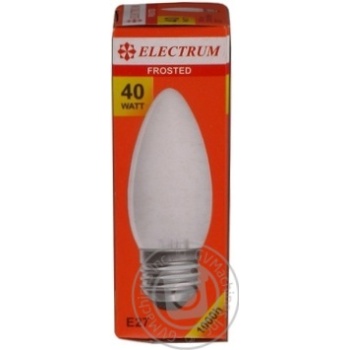 Лампочка ELECTRUM св мат. Е27 40W х10 купити, ціни на МегаМаркет - фото 1
