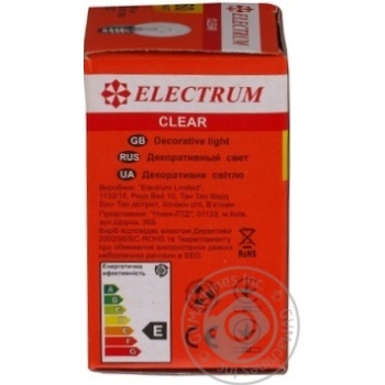 Bulb Electrum e27 60w 1000hours 230v - buy, prices for MegaMarket - photo 6