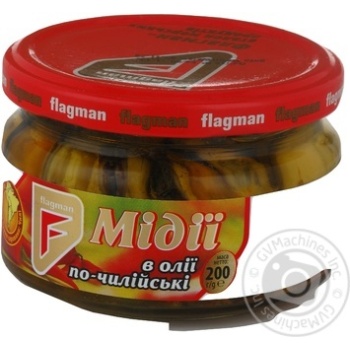 Flagman seafood in oil Chilean mussels 200g - buy, prices for MegaMarket - photo 3