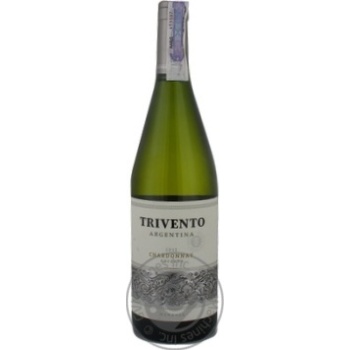 Wine chardonnay Trivento white dry 14% 750ml glass bottle Argentina - buy, prices for MegaMarket - photo 1