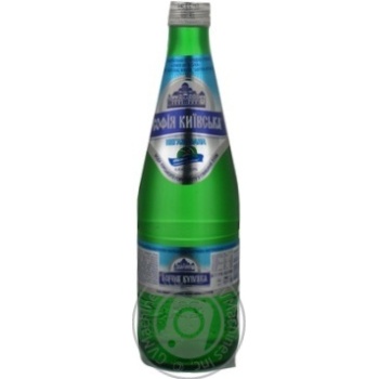 Still mineral water Sofiya Kievskaya glass bottle 400ml Ukraine