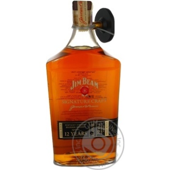 Jim Beam Signature Craft Kentucky Straight Bourbon Whiskey - buy, prices for MegaMarket - photo 1