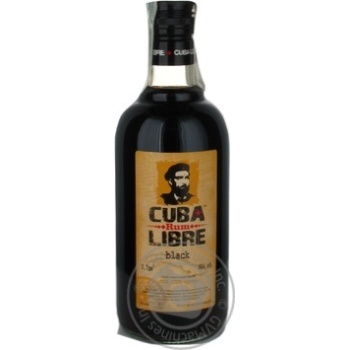 Ром Cuba Libre чорний 40% 0,7л купити, ціни на МегаМаркет - фото 1