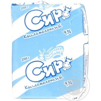 Molochna Kompaniya Cottage Cheese Sour Milk 9% - buy, prices for NOVUS - photo 1