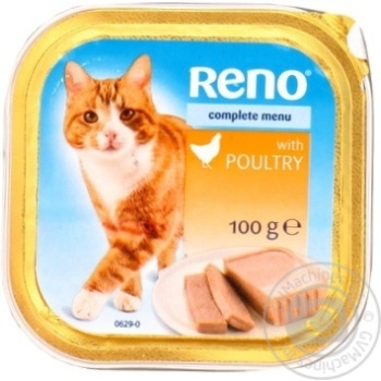 Корм Reno з птицею для котів 100г - купити, ціни на Auchan - фото 2