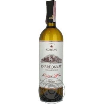 Wine Koblevo white dry 14% 750ml glass bottle - buy, prices for MegaMarket - photo 1