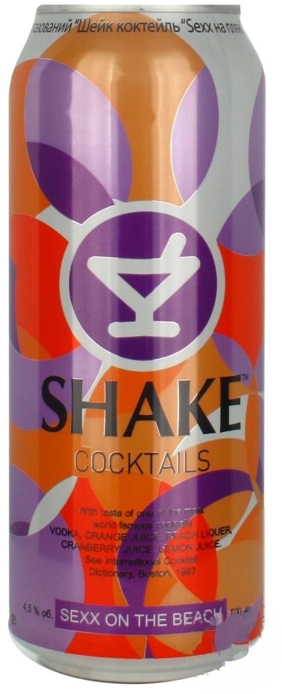 

Напиток слабоалкогольный Shake Sexx On The Beach 7% 0.5л