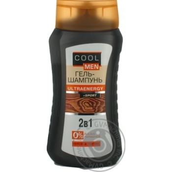 Гель - шампунь Cool Men Ultraenergy 250мл х10 купити, ціни на МегаМаркет - фото 1