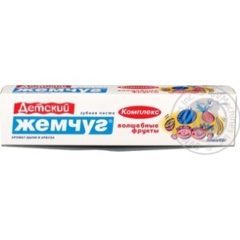 Зуб. паста Новий Жемчуг 50 мл дит. Чарівні фрукти купить, цены на МегаМаркет - фото 1
