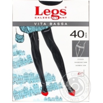 Колготки Legs Vita Bassa женские nero 40ден 4р - купить, цены на NOVUS - фото 1