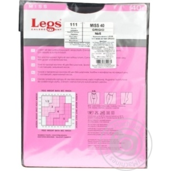 Legs Miss Grigio Women's Tights 40den 5s - buy, prices for - photo 2