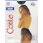 Колготки жін.Conte BIKINI 20den р.2 Grafit х12