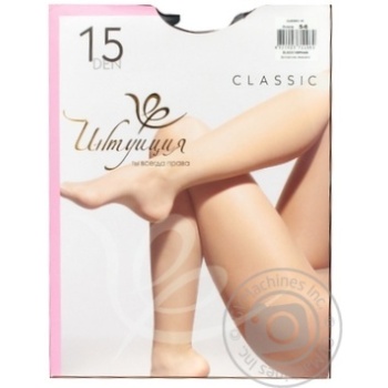 Intuitsia Classic Black Women's Tights 15den 5-6s - buy, prices for NOVUS - photo 1