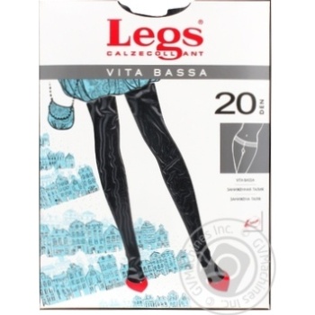 Колготки женские Legs Vita Bassa 20 nero р.1-2 шт