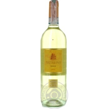 Вино Sizarini Soave DOC біле сухе 0.75л х6 купить, цены на МегаМаркет - фото 1