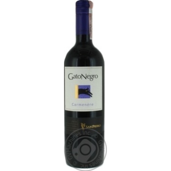 Wine carmener Gato negro red dry 14.5% 2009year 750ml glass bottle Chili - buy, prices for MegaMarket - photo 3