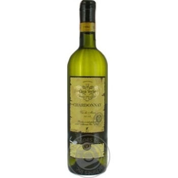 Wine chardonnay Casa veche white dry 11.5% 750ml glass bottle Moldova - buy, prices for MegaMarket - photo 1