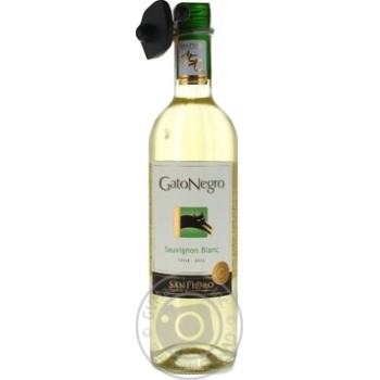 Вино Gato Negro Совиньон Блан белое сухое 0,75л купить, цены на МегаМаркет - фото 1