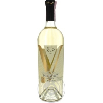 Wine muscat Zolota amfora white semisweet 12% 750ml glass bottle Ukraine - buy, prices for MegaMarket - photo 1