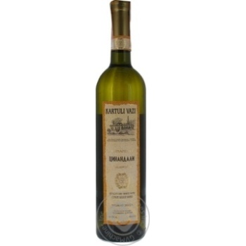 Wine tsinandali Kartuli vazi Private import white dry 12% 2008year 750ml glass bottle Georgia - buy, prices for MegaMarket - photo 1