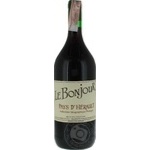 Wine red dry 11.5% 1000ml glass bottle