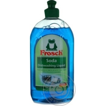 Засіб для посуду Frosch Soda 500мл купити, ціни на МегаМаркет - фото 1
