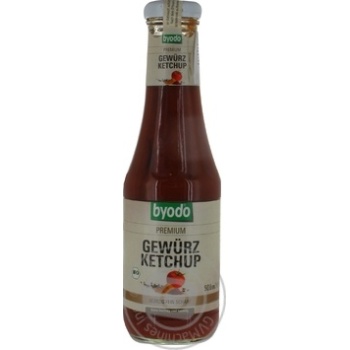 Кетчуп Byodo Organic томатний з прянощами 500мл купити, ціни на МегаМаркет - фото 1