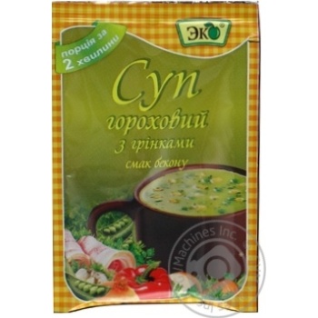 Eko Velyka Lozhka With Croutons And Becon Pea Soup - buy, prices for MegaMarket - photo 1